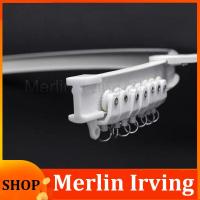 Merlin Irving Shop 3M 6M 8M Flexible Ceiling Mounted Curtain Track Rail Straight Slide Windows Balcony Plastic Bendable Home Accessories