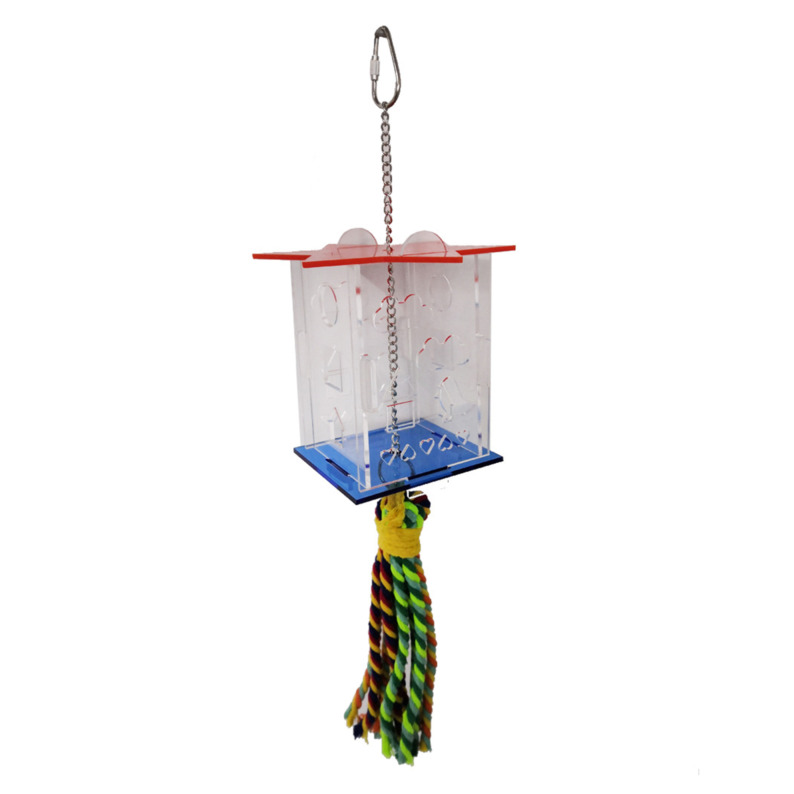 Ggdoo Parrot Feeder Toy Hanging Foraging Ball Chicken Foraging Toy Plastic Pet Feeding Ball for Bird Hens Parrot Forager