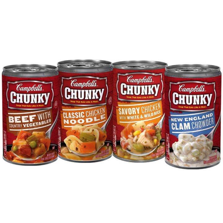 Campbell's Chunky Soup (New England Clam Chowder Chicken Pot Pie Savory
