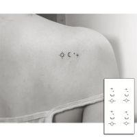 【YF】 Waterproof Temporary Tattoo Stickere Sun Moon Star Design Body Art Fake Flash  Wrist Ankle Female