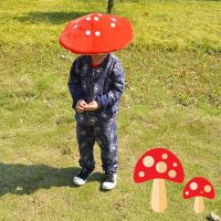 Kawaii Red Mushroom Hats Toad Hat Creative Headwear Mushroom Cosplay Costume Party Props Stage Performance Rave Festival Wear