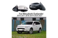 สัญญาณเลี้ยว LED กระจกด้านข้างรถยนต์สำหรับ Mitsubishi Outlander 2016-2021กระจกมองหลังประกอบกระจกมองหลังยานยนต์