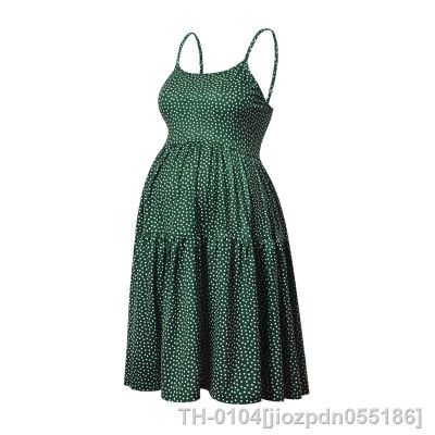 ▬ jiozpdn055186 Vestido de mulher grávida sem mangas ajustável cinta swing vestidos roupas maternidade verão