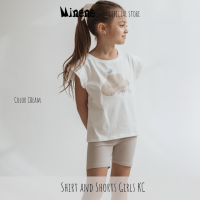 Minene Shirt and Tights Girls KC | ชุดเซ็ตเด็กผู้หญิงพร้อมกางเกงขาสั้นรัดรูป