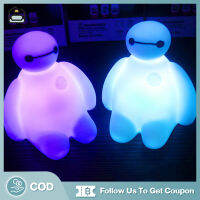 【I Furniture store】โคมไฟตั้งโต๊ะ LED รูปฮีโร่น่ารัก 6 BayMax เปลี่ยนสีได้ 7 สี สําหรับตกแต่งงานวันเกิดเด็ก TVS081