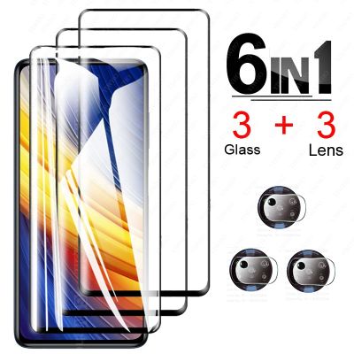 ❁ For Poco X4 Pro Screen Protector Glass for Xiaomi Poco X3 Pro Tempered Glass for Poco F3 M4 X3 Nfc Pro X3pro Camera Lens Glass
