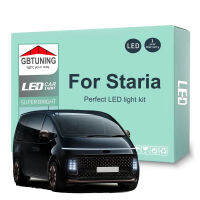 10ชิ้นรถยนต์ LED ภายในชุดไฟสำหรับ Hyundai Staria 2021 2022กระจกโต๊ะเครื่องแป้งม่านบังแดดประตูหลอดไฟโคมไฟป้ายทะเบียน C An BUS