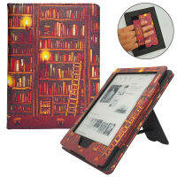 ?ส่วนลด?เคสขาตั้งสำหรับ Kindle รุ่นใหม่ (รุ่น11th 2022) สวมมีช่องเสียบบัตรและสายคล้องมือหนัง PU แบบพรีเมี่ยม C2V2L3