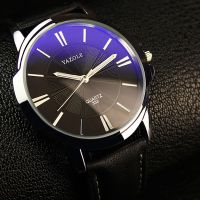 {Miracle Watch Store} YAZOLE ชาย39; S นาฬิกาแบรนด์ชั้นนำนาฬิกาหรูหราธุรกิจแฟชั่นเรืองแสงสำหรับผู้ชายกีฬานาฬิกาหนัง