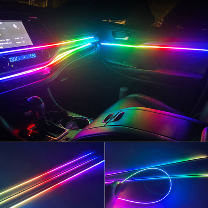 75cm-for-led-strip-symphony-car-ambient-lights-64-color-rgb-interior-acrylic-optical-fiber-strip-dashboard-lamp-for-replacement