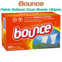 USA Bounce Fabric Softener Dryer Sheets 160 pcs แผ่นหอมอบผ้า แผ่นหอมปรับผ้านุ่ม สำหรับเครื่องอบผ้า ช่วยทำให้ผ้าเรียบ