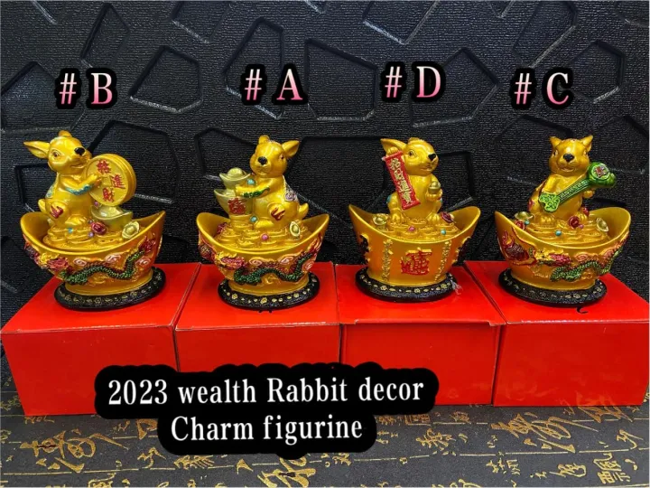 WEALTH WATER RABBIT 2023 IN MONEY BAR CHARM DECOR | Lazada PH