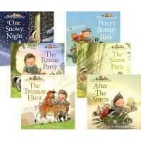 Percy the park keeper grandpa Passys love Park 6 volumes of English classic picture story books interactive picture books creative folding design parent-child reading materials English original imported childrens books