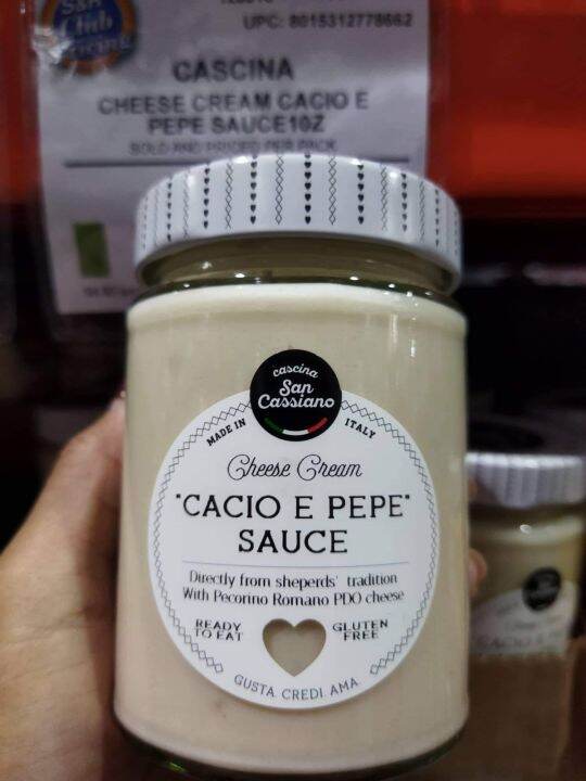 CASCINA CHEESE CREAM CACIO E PEPE SAUCE, glutenfree (290 grams) Lazada PH