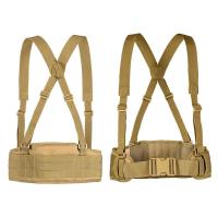 Tactical Military Belt Molle Army Combat Suspender Tools Bag Outdoor Camping Hunting Waist Support Adjustable Girdle