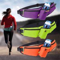 Sport Running Waist Bag For Women Men Waterproof Comfortable Gym Fanny Bag Cycling Phone Chest Bag with Water Bottle Cover Running Belt