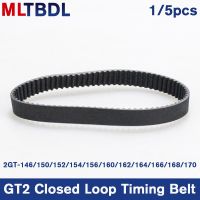 3D Printers Parts GT2 Closed Loop Timing Belt Rubber 2GT 6mm146 150 152 154 156 160 162 164 166 168 170mm Synchronous Belts Part Collars