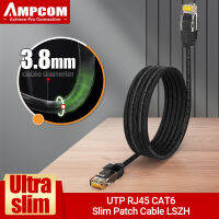 AMPCOM CAT6สายเคเบิลอีเทอร์เน็ต Slinm,1G สายทองแดงปราศจากออกซิเจน UTP,0.2M-20M, 5สีให้เลือก