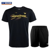 Victor VICTOR Wake Badminton More Suit Men And Women Basketball Fitness Running T-Shirt Shirt Short Sleeve Shorts