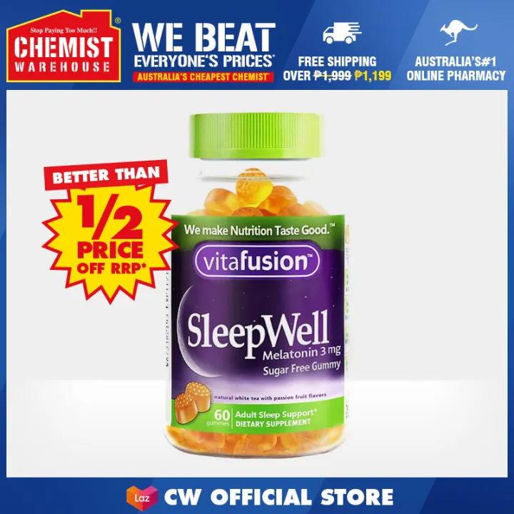 Vitafusion Sleepwell 60 Gummies Helps To Regulate Sleep Cycle [Chemist ...