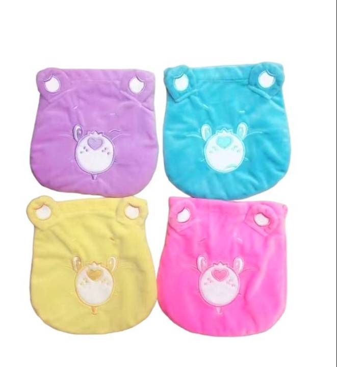 กระเป๋าหูรูดยนาดมินิ-ถุงผ้าหูรูด-carebear-มีทั้งหมด-4-สี-ขนาด-16-16-cm
