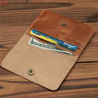 【CW】 Leather Wallet for Men Male Real Cowhide Short Small Men  39;s Purse Credit Card Holder 2022 New