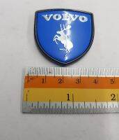 Pate Volvo ฟ้า ขอบ ดำ คู่ งานเหล็ก 3.9CM