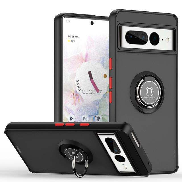 luxury-google-pixel-7-pro-case-6-with-ring-holder-for-pixel6-cover-translucent-thin-silicone-frame-bumper-hard-back-skin-fundas