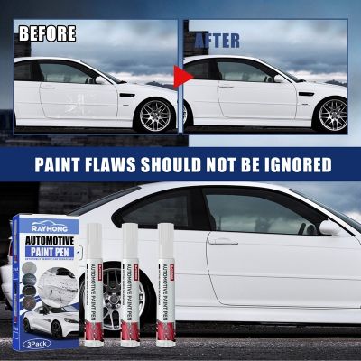 3pcs Car Mending Fill Paint Pen Car Paint Pens Auto Scratch Tools Fix Mend Remover Waterproof Repair Maintenance Paint Care