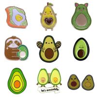 【YF】 Hard Enamel Pins Avocado Fruit Sandwich Lapel Pin Sloth  Brooches Hat Ornament Wholesale