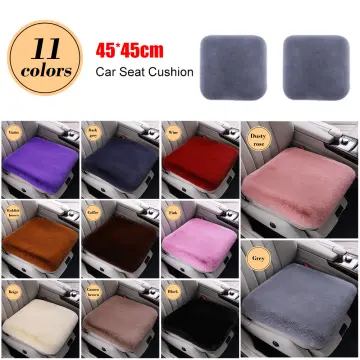 Winter Car Warm Plush Seat Cushion Purple