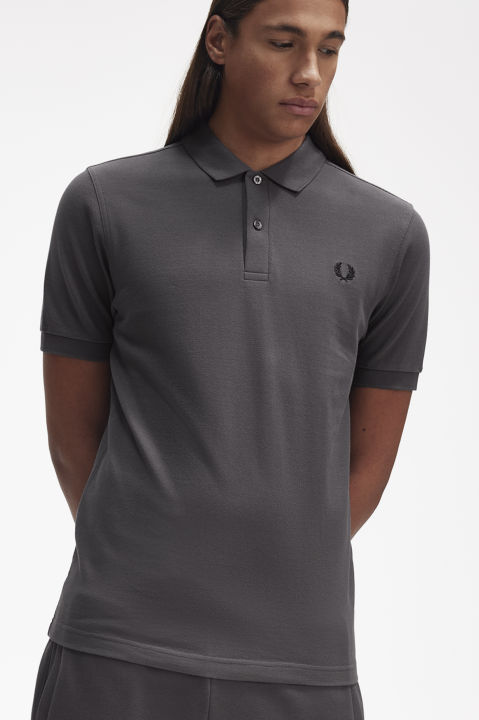 Fred Perry M6000 Plain Fred Perry Shirt (Gunmetal) | Lazada