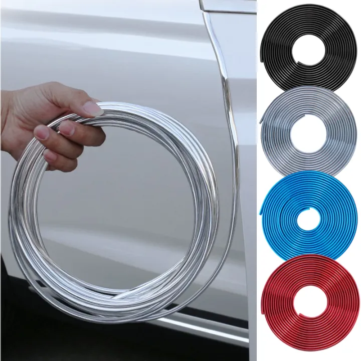 5M 10 M Car Door Chrome Moulding Trim Strip Edge Scratch Guard
