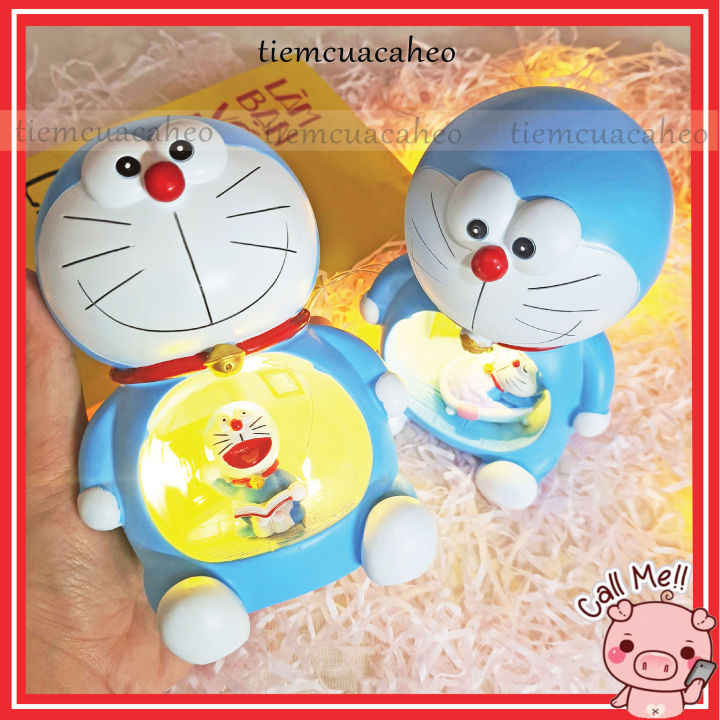 Hỏa Tốc 2h HCM) Đèn ngủ Doraemon, Doremon đọc sách, tắm cute, dùng ...