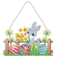 DIY Easter egg bunny Diamond Painting Wreath Acrylic ornaments Cross Stitch Art Craft Diamond Embroidery Kit Home Wall Decor