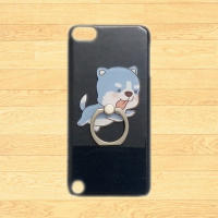 For iPod Touch 5TH 6TH 7TH iPhone 11 Pro Max 12 Mini SE 2020 2022 6 6S 7 8 Plus XR X XS 3 4 5 3G 3GS 4S 5C 5S 3D Cute Blue Dog Finger Ring Stand Holder Back Hard Phone Case Cover