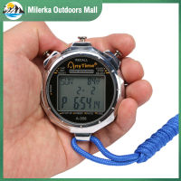 Milerka Outdoors Mall】นาฬิกาจับเวลานาฬิกาจับเวลานาฬิกาจับเวลาดิติทัล,นาฬิกาจับเวลาโลหะพร้อมเชือกผูกแบบดั้งเดิมสำหรับการแข่งขันกีฬา