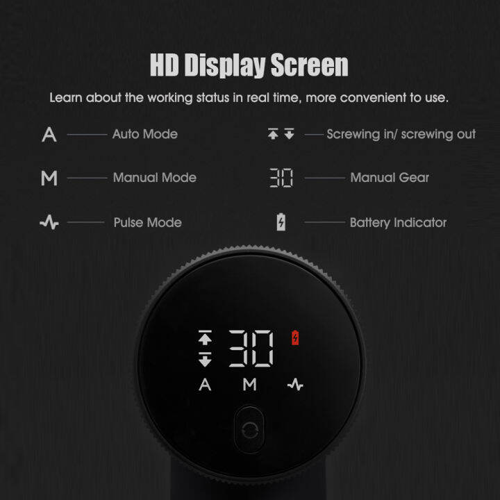 kkmoon-สว่านไร้สาย-xiaomi-mijia-ชุดสว่านไฟฟ้าไร้สาย-ไขควงไฟฟ้า-สว่าน2-in-1ดีไซน์มาพร้อม3โหมด-30ตั้งใจ-32ชิ้น-แบตเตอรี่ลิเธียม2000mah-หน้าจอแสดงผล-hd