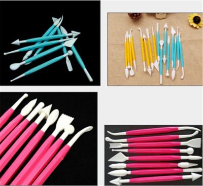 hot！【DT】 8pcs/Lot  Plastic Poly form Tools Set Shaping Clay dough Sculpting Polymer Modeling