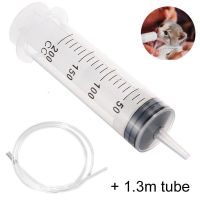 ❃۞❃ Durable 150ml-500ml 1.3m Tube Hose Pump Measuring Big Syringe Feeding Ink Large Capacity