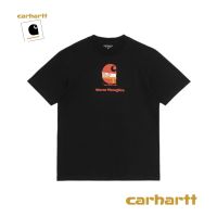 2023 NEWReady Stock CARHARTT เสื้อยืดคอกลม Summer Street Wear Sad Face LOGO Men Women Style