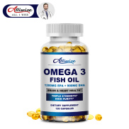 Alliwise Best Triple Strength Omega3 Fish Oil Capsules 2160mg High Potency