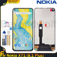 จอ LCD แบบดั้งเดิม Beyondwolf สำหรับ Nokia X71 (8.1บวก) ชิ้นส่วนจอสัมผัสแอลซีดีของเครื่องแปลงดิจิทัลอะไหล่สำหรับโนเกีย X71/Nokia 8.1 Plus หน้าจอแสดงผลพร้อมเครื่องมือฟรี