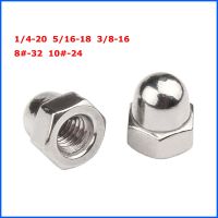 UNC Acorn Cap Nuts 304 Stainless Steel Decorative Caps Blind Nuts Covers Hex Dome Acorn Nut 1/4-20 5/16-18 3/8-16 8 -32 10 -24