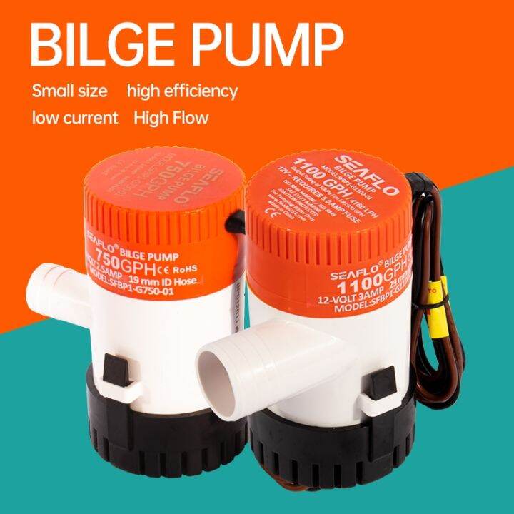 SEAFLO bilge pump 12V24v DC submersible pump marine oil drum cruise