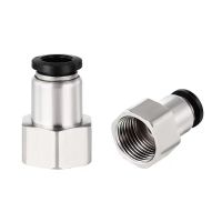 PCF Air Pipe Connector 4 6 8 10 12MM Compressor Hose Air Pipe Internal Thread 1/8 "3/8" 1/2 "1/4" BSP Quick Connector Accessory Pipe Fittings Accessor