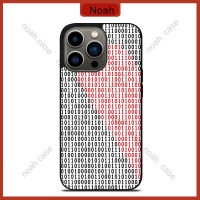 Binary Code Half Heart Pattern Phone Case for iPhone 14 Pro Max / iPhone 13 Pro Max / iPhone 12 Pro Max / Samsung Galaxy Note 20 / S23 Ultra Anti-fall Protective Case Cover 908