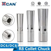 XCAN R8 Collet Chuck DC6 / DC8 Collet Milling Machine R8 Collet Clamping Milling เครื่องมือ Holder Collet Chuck Set Spring Collet