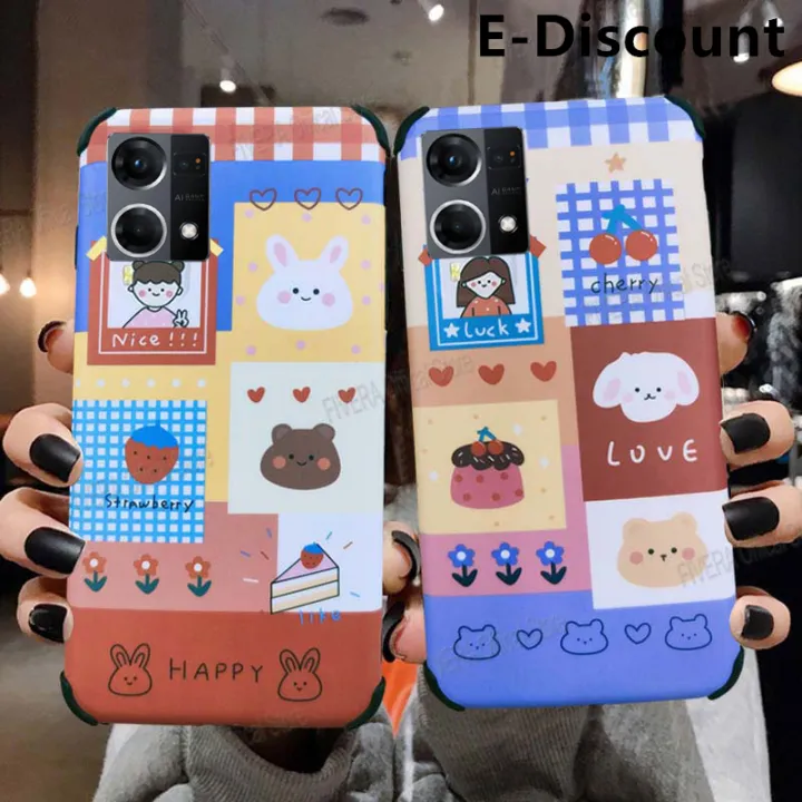 เคสโทรศัพท์ OPPO Reno7 4G 5G Reno7 Pro 5G,เคสลายตารางการ์ตูนน่ารักเคส ...
