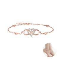 【CW】﹉❒  Sterling 925 Ankle Original Leg Chain Female Non Tarnish Foot Jewelry Gifts